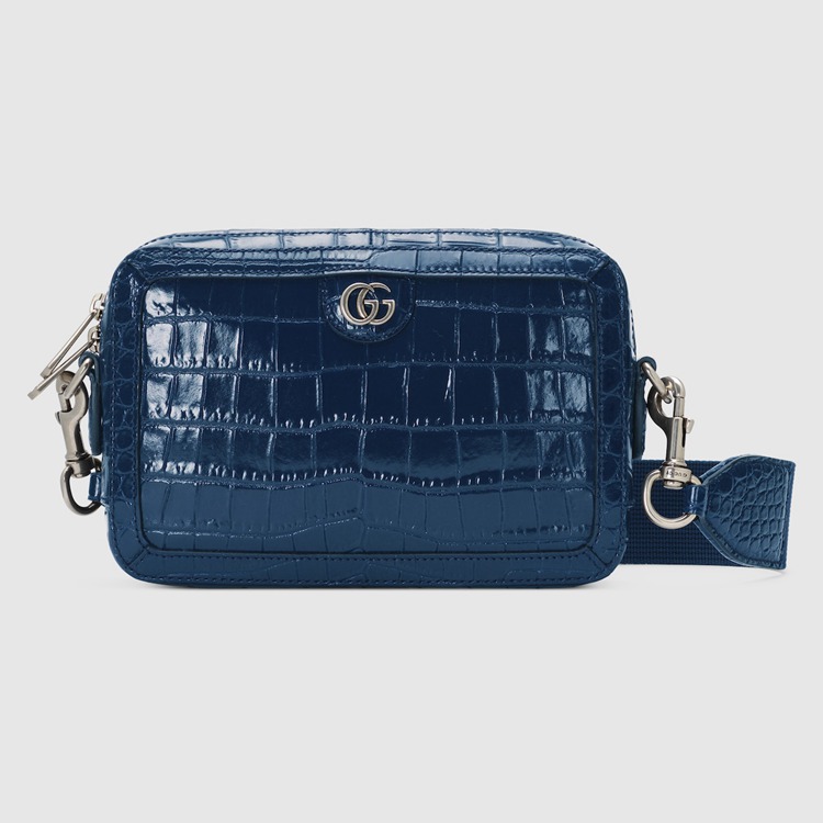 710861.EAAIM.4157.001.056.0000.Light Crocodile shoulder bag with Double G